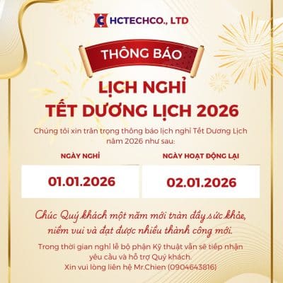 Lịch nghỉ tết dương lịch 2026 HCTECH