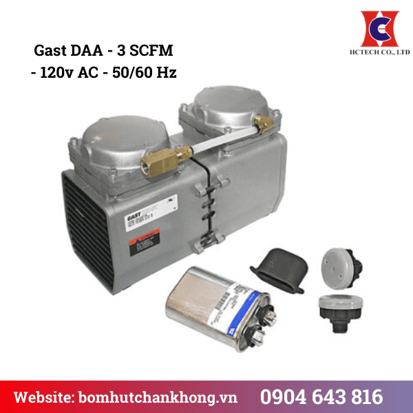 Gast DAA - 3 SCFM - 120v AC - 5060 Hz